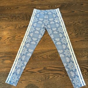 Adidas girl printed leggings. Size Large.